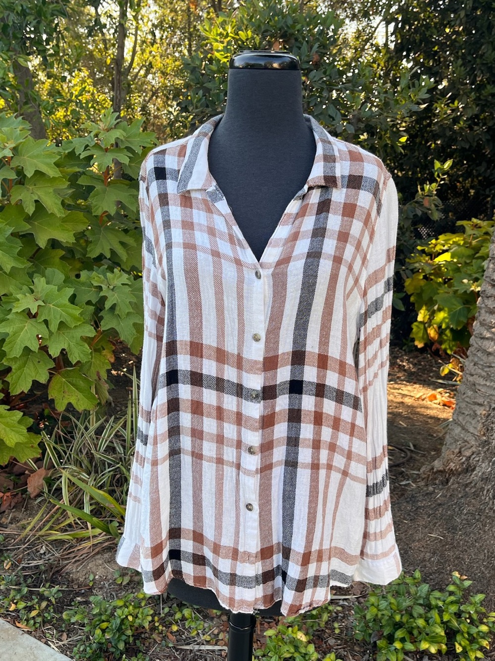 Altar'd State plaid button down shirt  - Size M